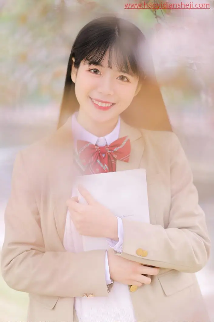清新人像，快速调出日系樱花照片_www.haoyidiansheji.com
