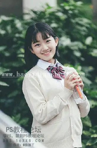 日系色，校园日系胶片色调教程_www.haoyidiansheji.com