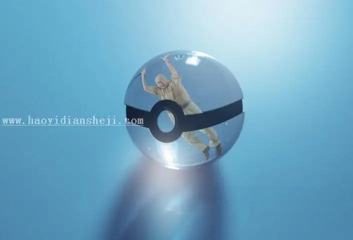 玻璃球效果，教你制作球中人像效果_www.haoyidiansheji.com