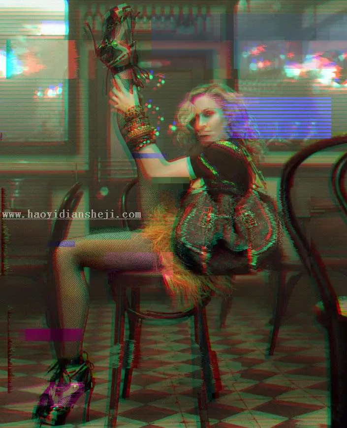 故障效果，用PS制作有故障效果的艺术片子_www.haoyidiansheji.com