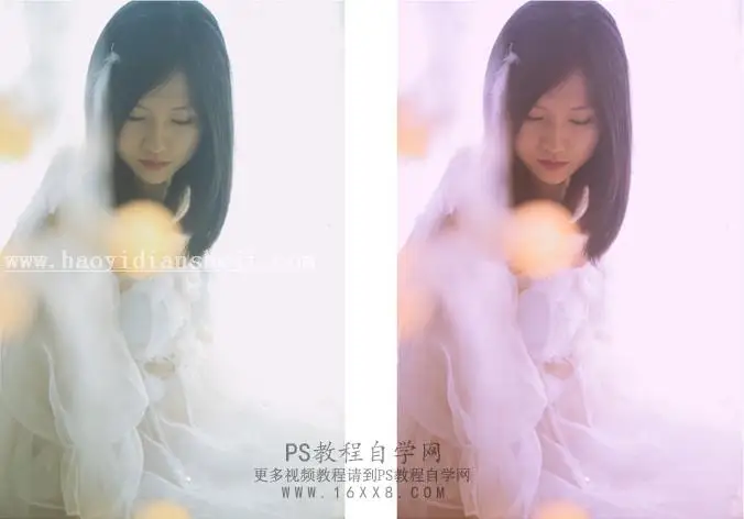 粉色调，如何调出漂亮的粉色孕妇照片_www.haoyidiansheji.com