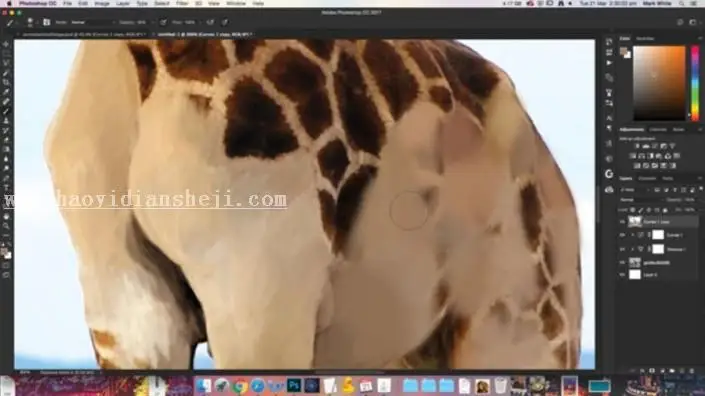 场景合成，用PS合成人与自然和谐相处的奇幻画面_www.haoyidiansheji.com
