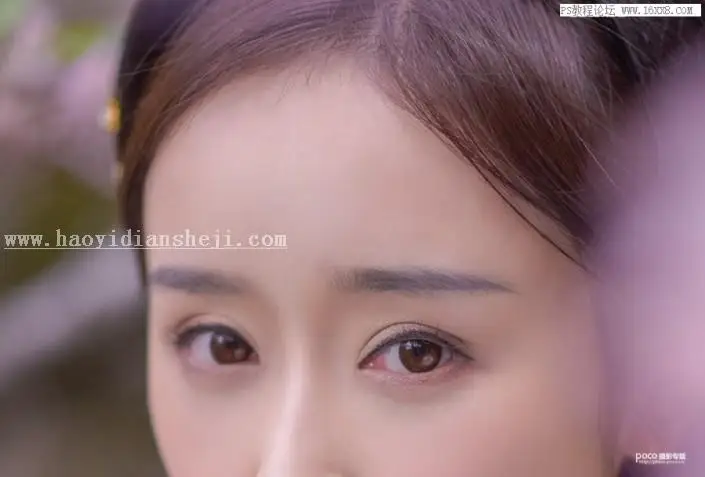 粉色效果，用PS调出古风人像甜美效果_www.haoyidiansheji.com