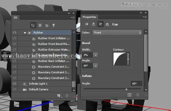 3D字体，通过PS制作红色积木立体文字图片_www.haoyidiansheji.com
