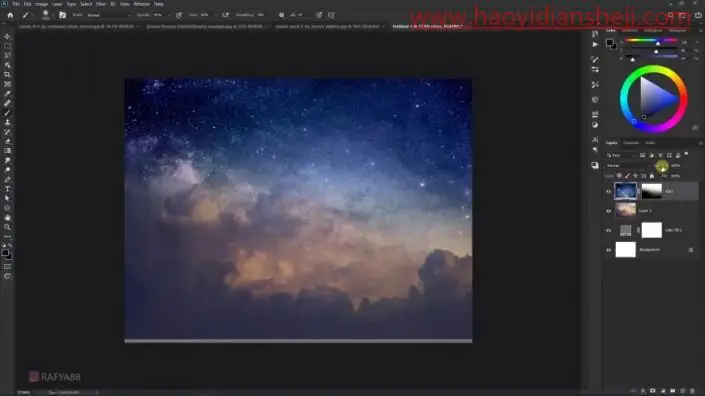 奇幻合成，在PS中合成一个男孩坐在纸船上漂流的奇幻场景_www.haoyidiansheji.com