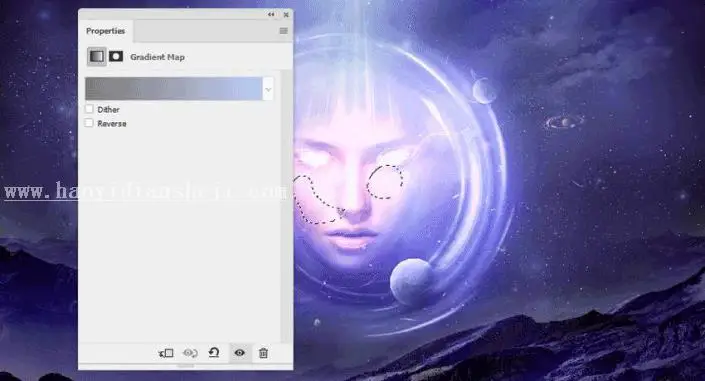 场景合成，用PS合成一个抽象的超现实科幻人物_www.haoyidiansheji.com