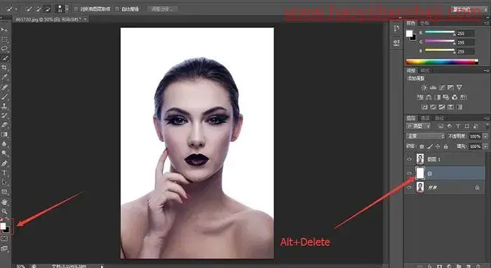 打散效果，通过PS给人物脸部制作一种破碎效果的打散人像照片_www.haoyidiansheji.com