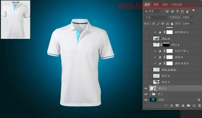 创意合成，制作夏季冰爽的海洋效果T恤_www.haoyidiansheji.com
