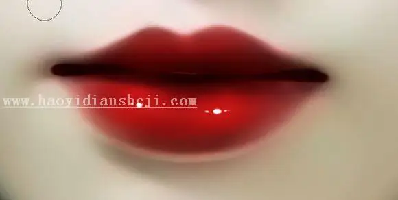 转手绘，打造暗黑风格的美女转手绘_www.haoyidiansheji.com