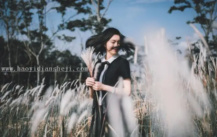 人像调色，教大家调素系风格调色教程_www.haoyidiansheji.com