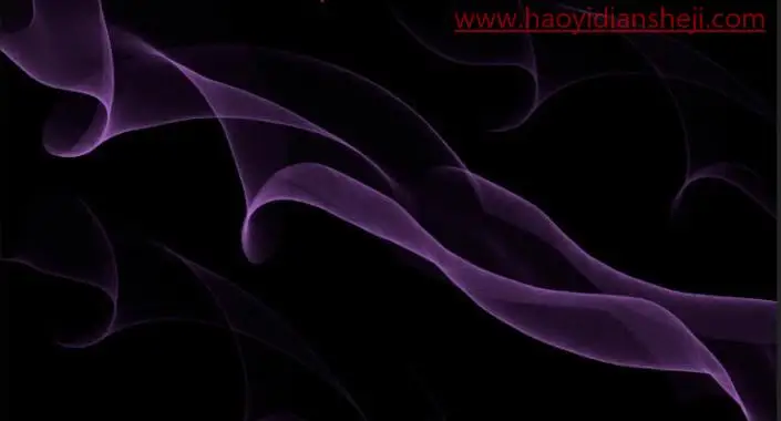 光线壁纸，用PS中的画笔制作飘舞的烟雾光束_www.haoyidiansheji.com