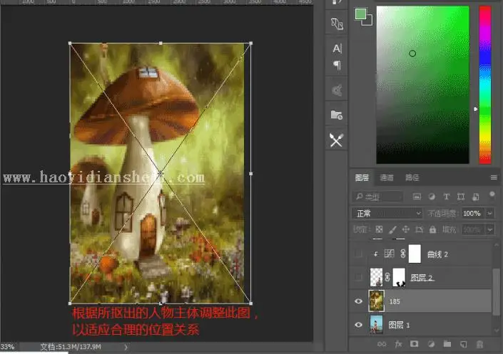 小人国，将废片制作成小人国效果_www.haoyidiansheji.com