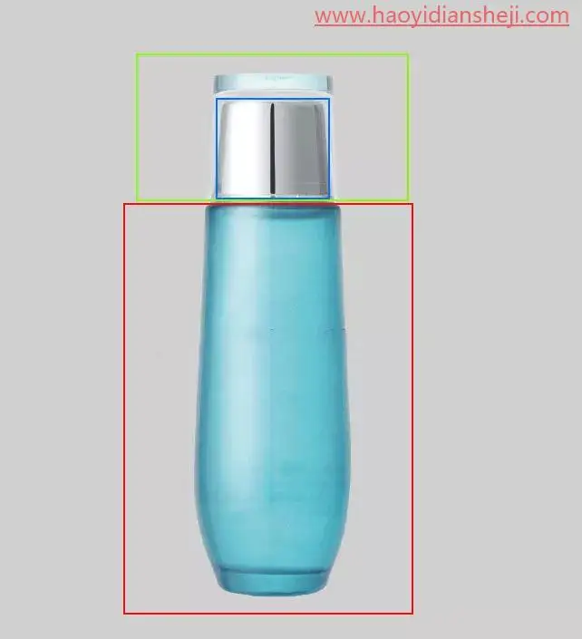 产品修图，给化妆品瓶子进行超细精修_www.haoyidiansheji.com