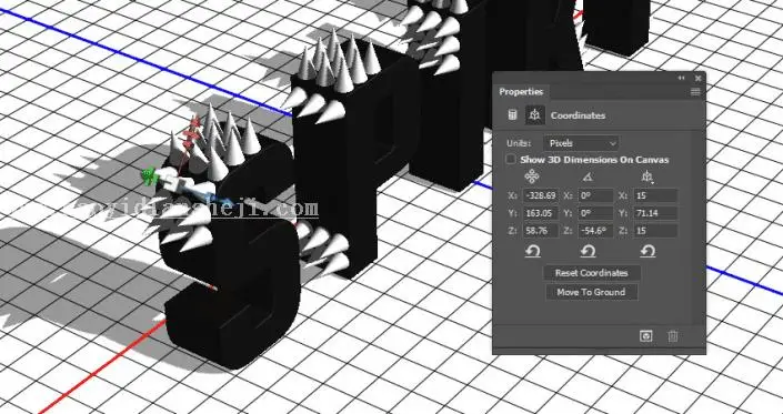 金属字，用PS制作3D效果的金属铆钉文字_www.haoyidiansheji.com