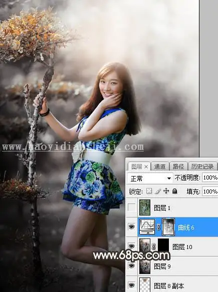 棕色调，调出暗调棕色效果照片教程_www.haoyidiansheji.com
