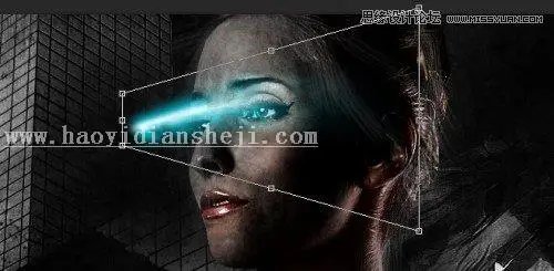 场景合成，通过PS合成城市炫酷人像特效照片_www.haoyidiansheji.com