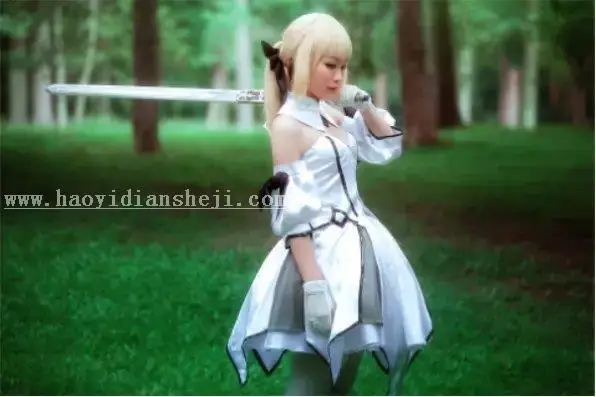 COS照片，制作冷色调COSplay照片_www.haoyidiansheji.com