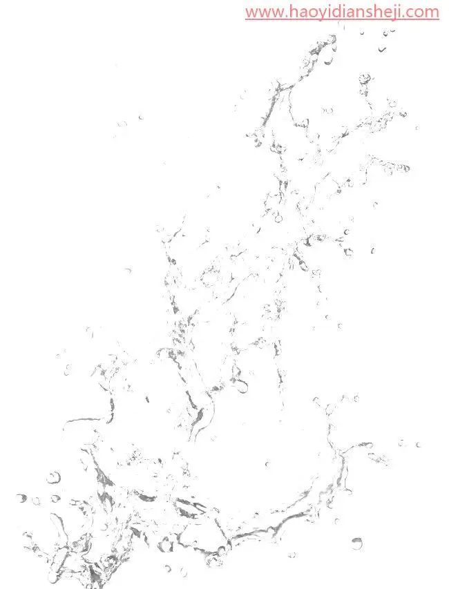 创意制作，通过PS合成一款创意水花酒瓶_www.haoyidiansheji.com