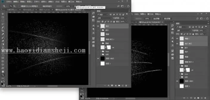 图案绘制，用PS制作颗粒猫咪_www.haoyidiansheji.com