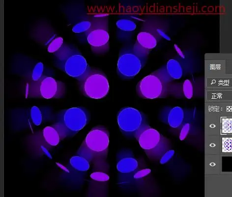 发光效果，在PS中制作一个发光的灯球_www.haoyidiansheji.com