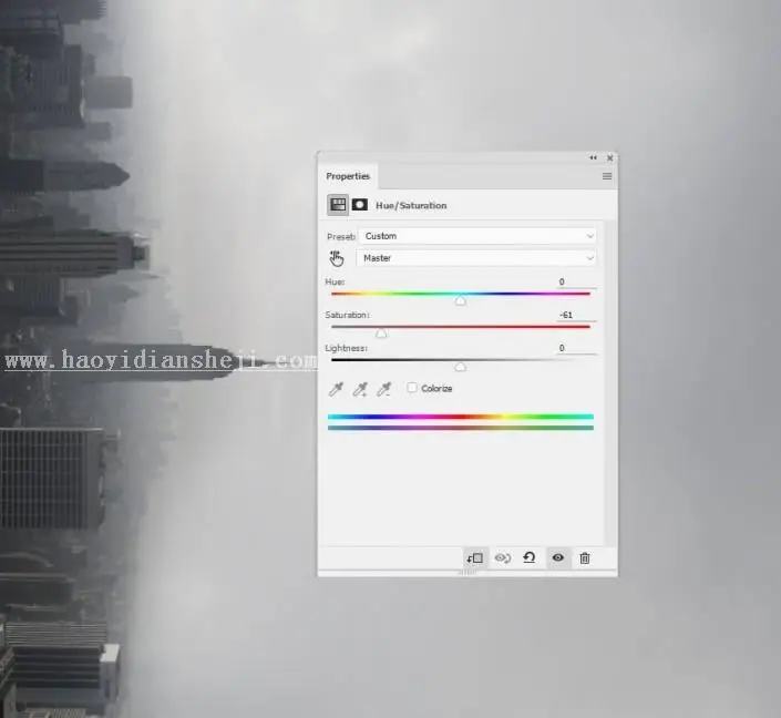 创意合成，合成在城市间荡秋千的超现实场景_www.haoyidiansheji.com