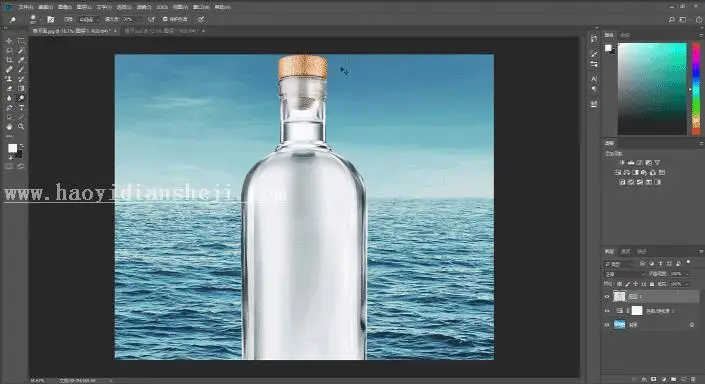 场景合成，用PS合成《加勒比海盗》电影中的海盗船_www.haoyidiansheji.com