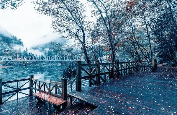 建筑风景，教你调出单色的冷色调风景照片_www.haoyidiansheji.com
