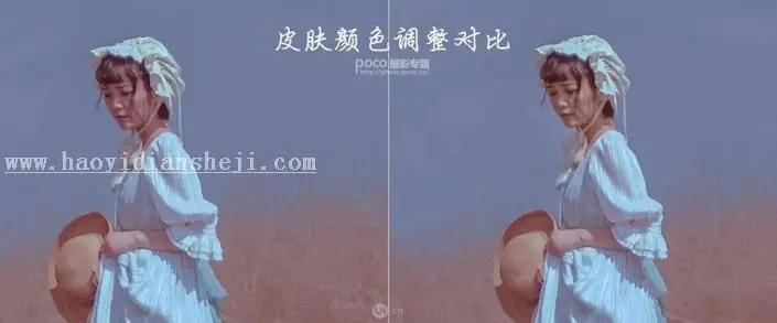 复古色，通过PS把人像调出暗色调的艺术照片_www.haoyidiansheji.com