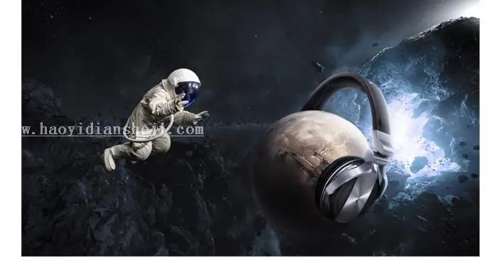 场景合成，用PS合成一个给星球带上耳机的创意场景_www.haoyidiansheji.com