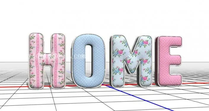 3D功能，通过PS的3D功能制作沙发上的靠枕_www.haoyidiansheji.com