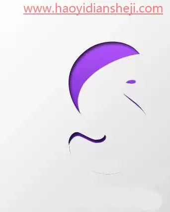 字体制作，在ps中设计立体的翘边剪纸文字_www.haoyidiansheji.com