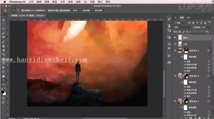 海报设计，用PS中的3D功能合成一幅比较有视觉冲击创意海报_www.haoyidiansheji.com