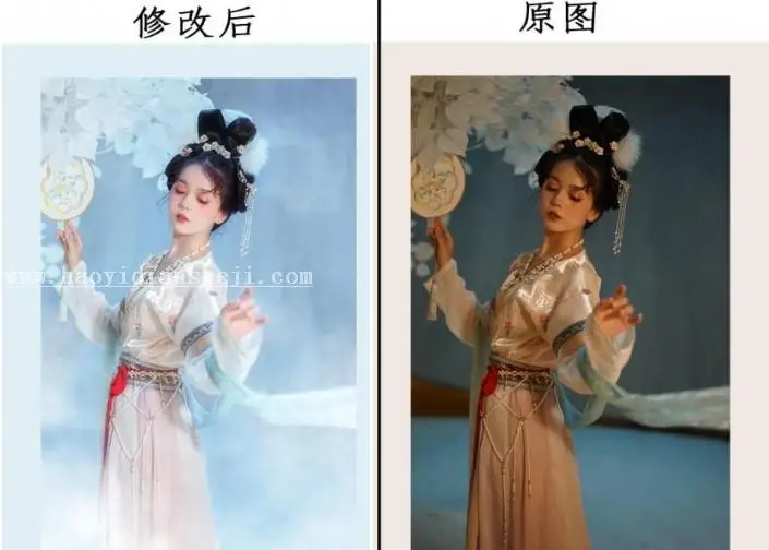 LR调色教程，通过L制作仙气十足的玉兔照片_www.haoyidiansheji.com