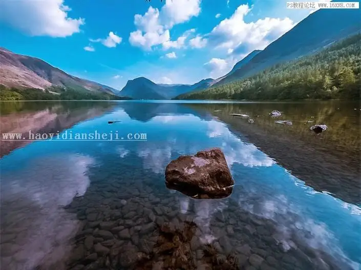 风景后期，用PS把平淡无奇的风景照调出通透感_www.haoyidiansheji.com