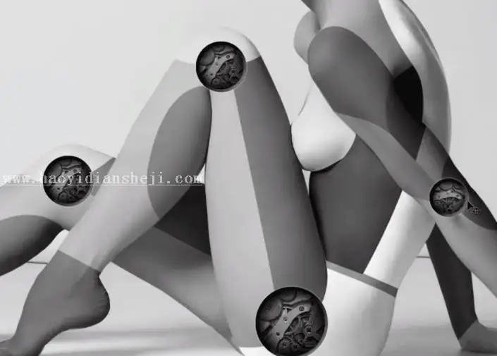 人物合成，手把手教你合成一款炫酷女机器人_www.haoyidiansheji.com