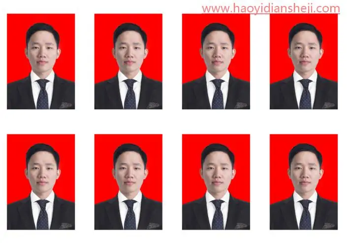 证件照，超级容易上手的一寸标准证件换背景及排版_www.haoyidiansheji.com