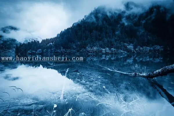 建筑风景，教你调出单色的冷色调风景照片_www.haoyidiansheji.com