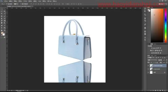 倒影效果，在ps中给商品制作倒影_www.haoyidiansheji.com
