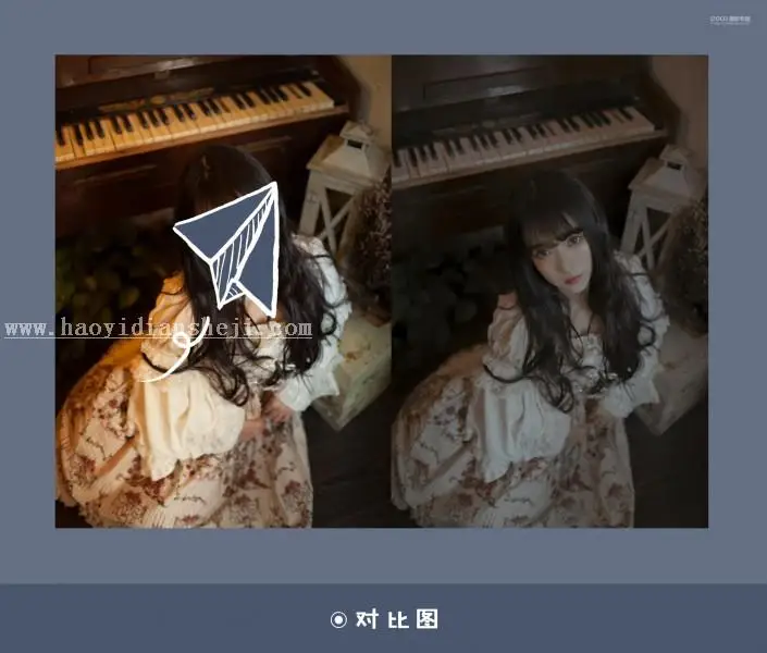 LR调色教程，通过LR给人物调出一种洛丽塔画风的照片_www.haoyidiansheji.com