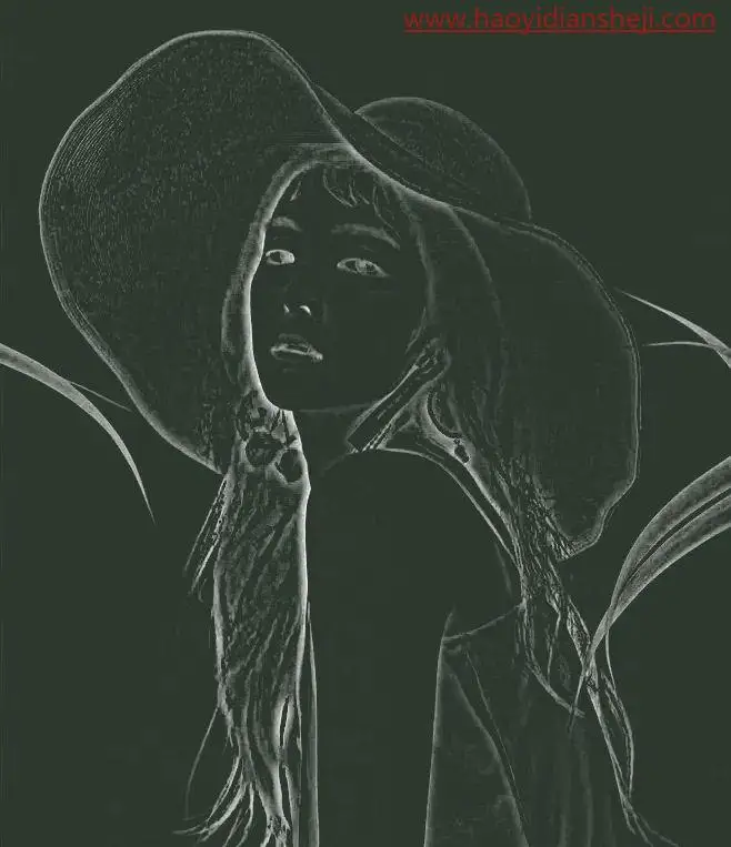 粉笔画，把人物照片制作成粉笔字效果_www.haoyidiansheji.com
