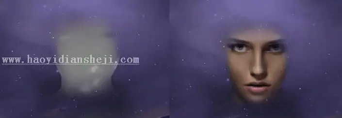 场景合成，用PS合成一个抽象的超现实科幻人物_www.haoyidiansheji.com