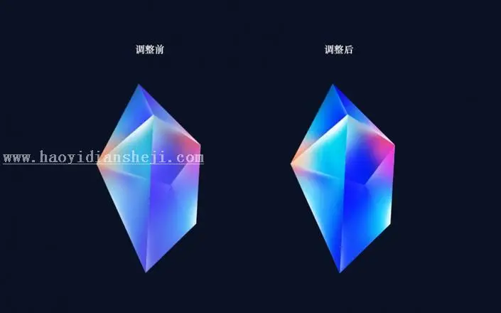 图标设计，通过PS制作设计质感水晶图标_www.haoyidiansheji.com