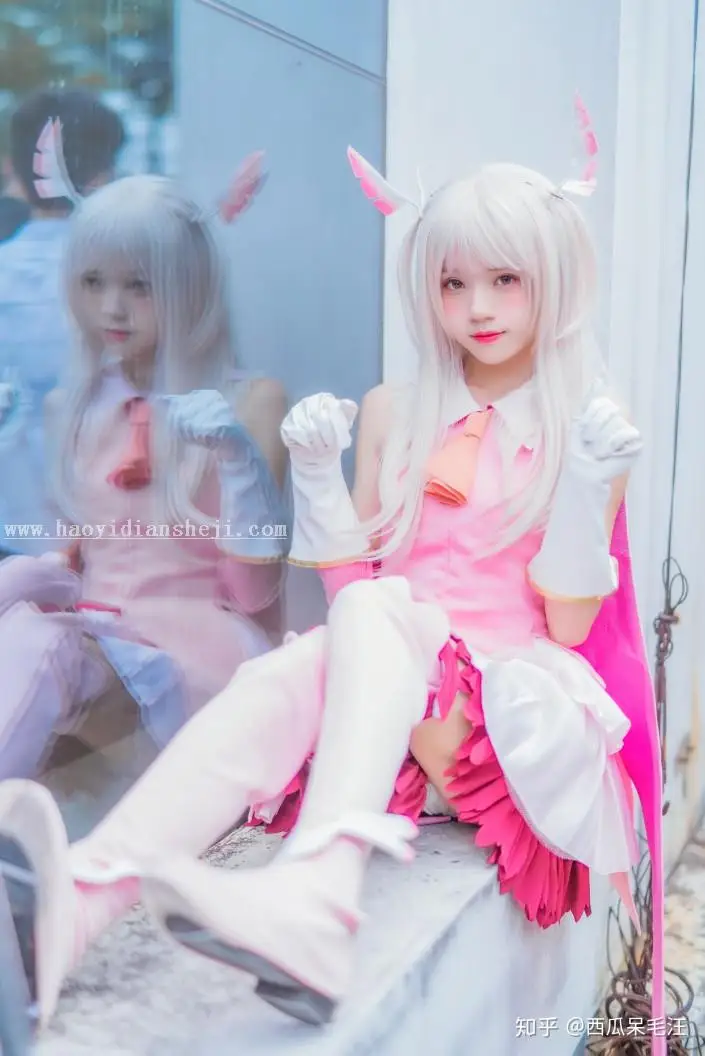 粉色调，用PS把动漫cosplay人像调成嫩粉色_www.haoyidiansheji.com
