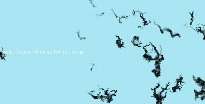 国画效果，用PS制作一张梅花雪景图_www.haoyidiansheji.com