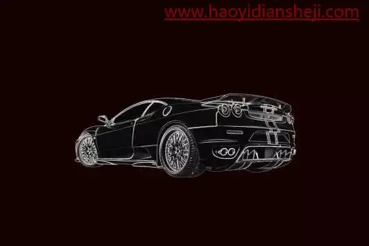 炫酷合成，通过PS打造超酷的火焰汽车_www.haoyidiansheji.com