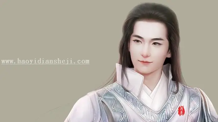 转手绘，分享制作古装转手绘思路_www.haoyidiansheji.com