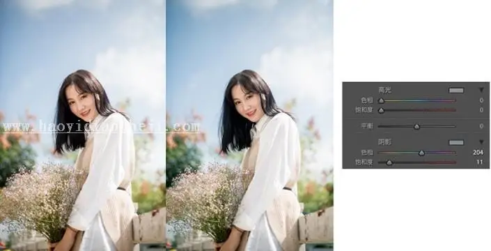 小清新，一分钟调出小清新人像照片_www.haoyidiansheji.com