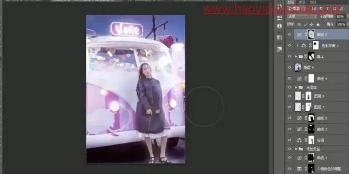 人像后期，给前期灰暗的照片进行后期精修_www.haoyidiansheji.com