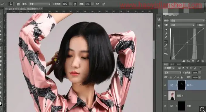 古风后期，给时装照片人物制作古风效果照片_www.haoyidiansheji.com