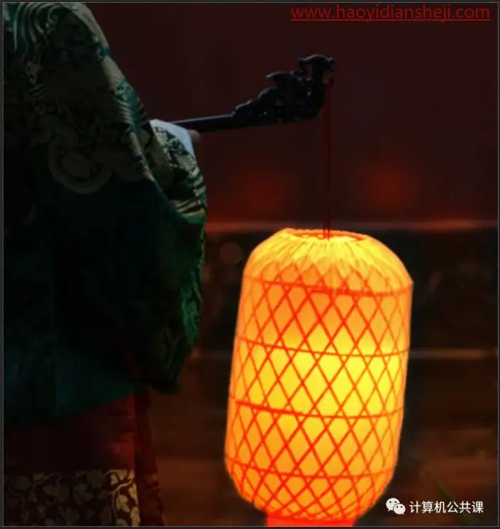发光效果，给夜晚不亮的灯笼制作灯源_www.haoyidiansheji.com